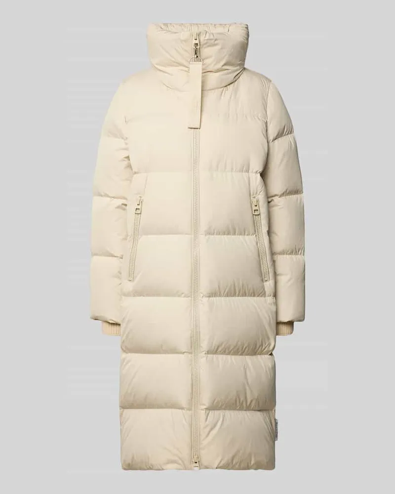 Marc O'Polo Regular Fit Daunenmantel mit abnehmbaren Rucksackriemen Sand