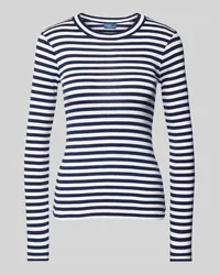 Ralph Lauren Longsleeve mit geripptem Rundhalsausschnitt Marine