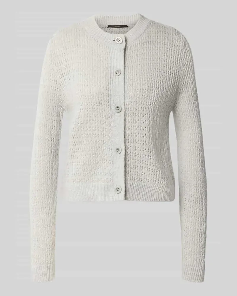windsor. Regular Fit Cardigan aus Schurwoll-Mix mit Kaschmir-Anteil Hellgrau