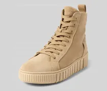High Top Sneaker aus echtem Veloursleder