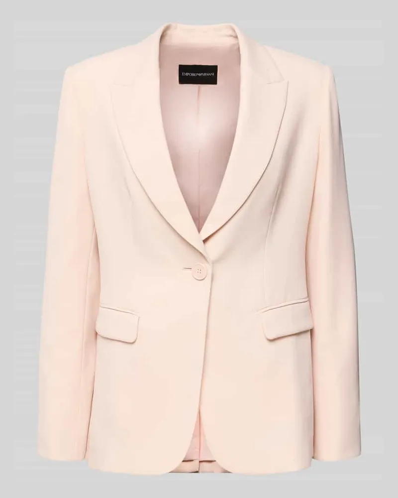 Emporio Armani Blazer mit Reverskragen Hellrosa