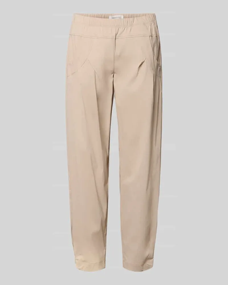 SteHmann Hose mit elastischem Bund Modell 'Rachell Taupe