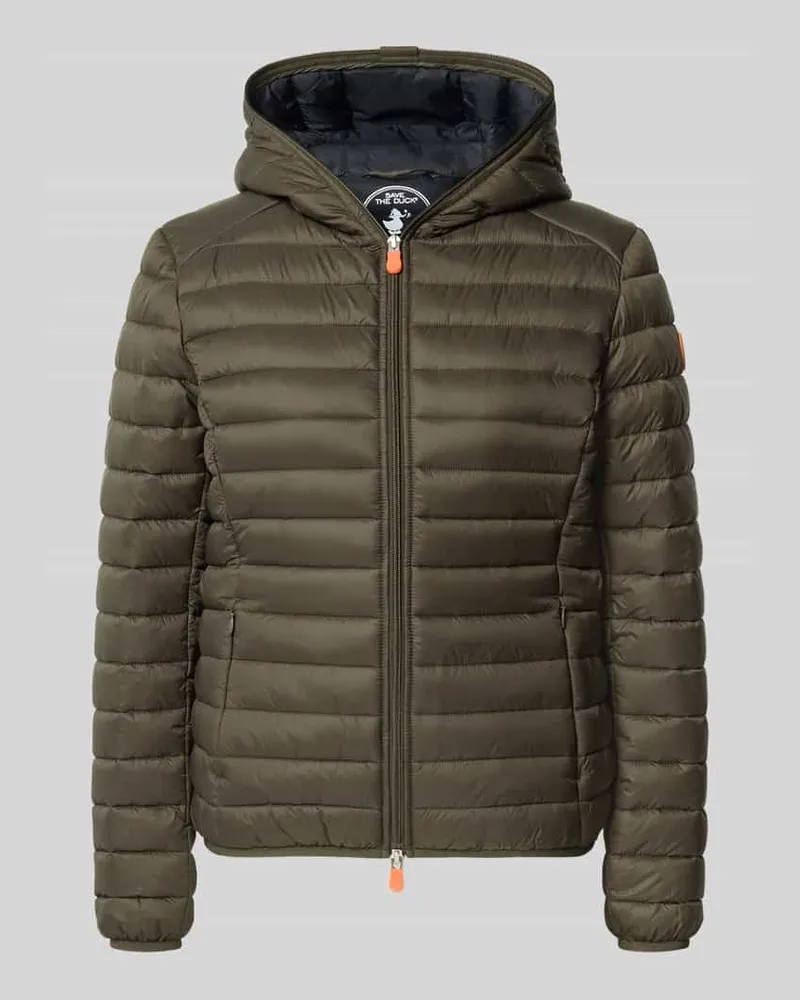 Save The Duck Steppjacke mit Zweiwege-Reißverschluss Modell 'DAISY Oliv