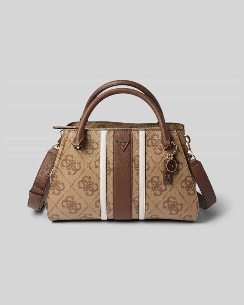 Guess Handtasche in Leder-Optik Modell 'Noelle Cognac