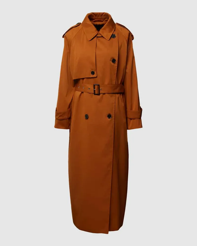 windsor. Trenchcoat mit Schulter- und Ärmelriegeln Cognac