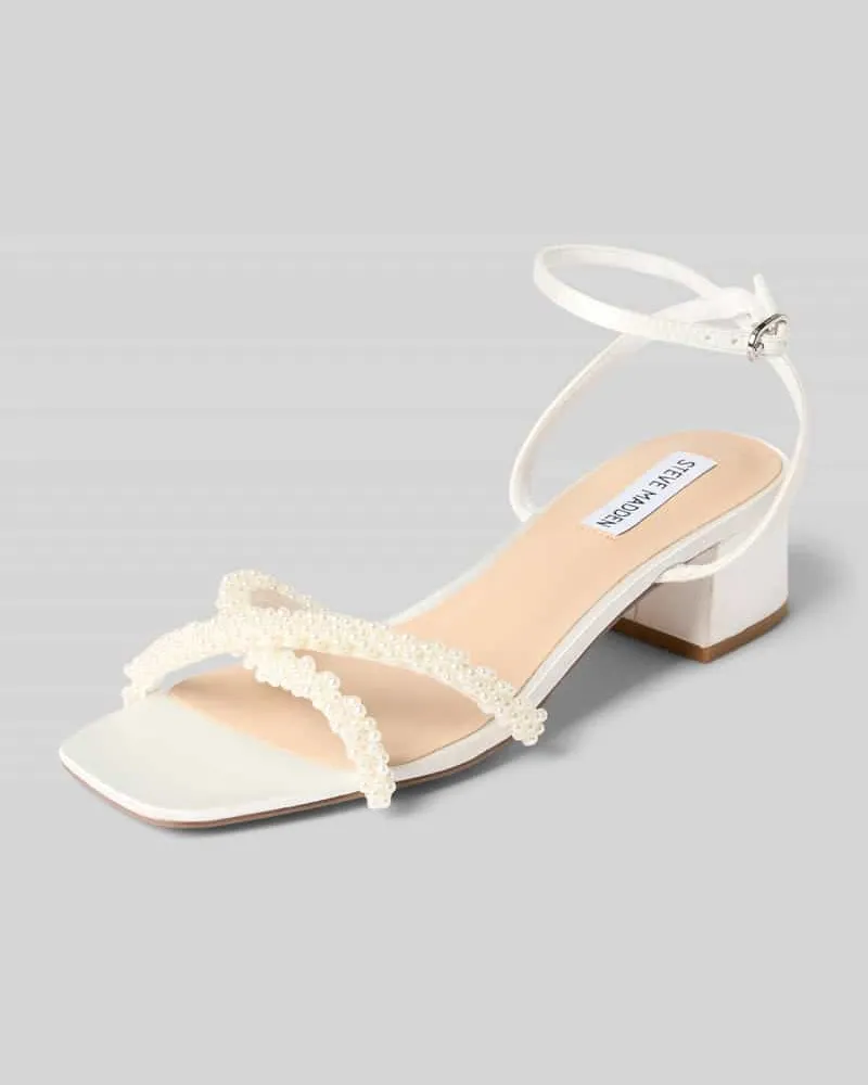 Steve Madden Sandaletten mit Dornschließe Modell 'ABBY Offwhite