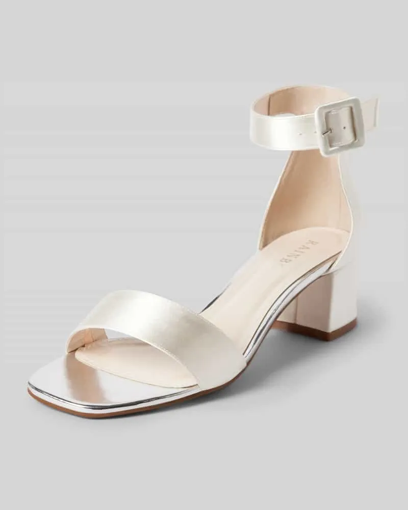Rainbow Club Sandalette im Metallic-Look Modell 'Donnah Offwhite