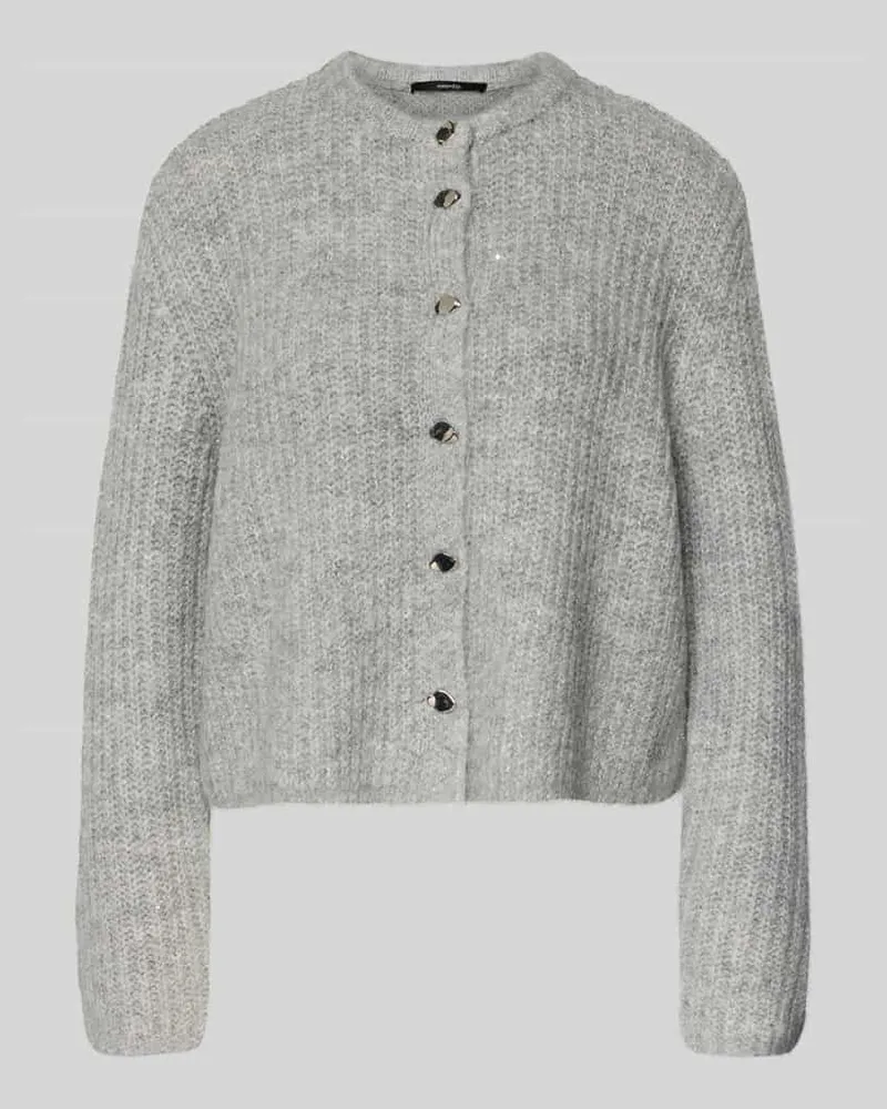 someday. Strickjacke mit Rundhalsausschnitt Modell 'TIAH Hellgrau