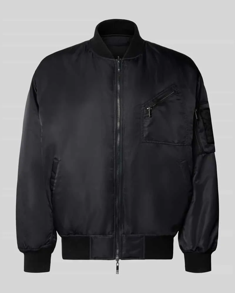Emporio Armani Bomberjacke mit Stretch-Anteil Black