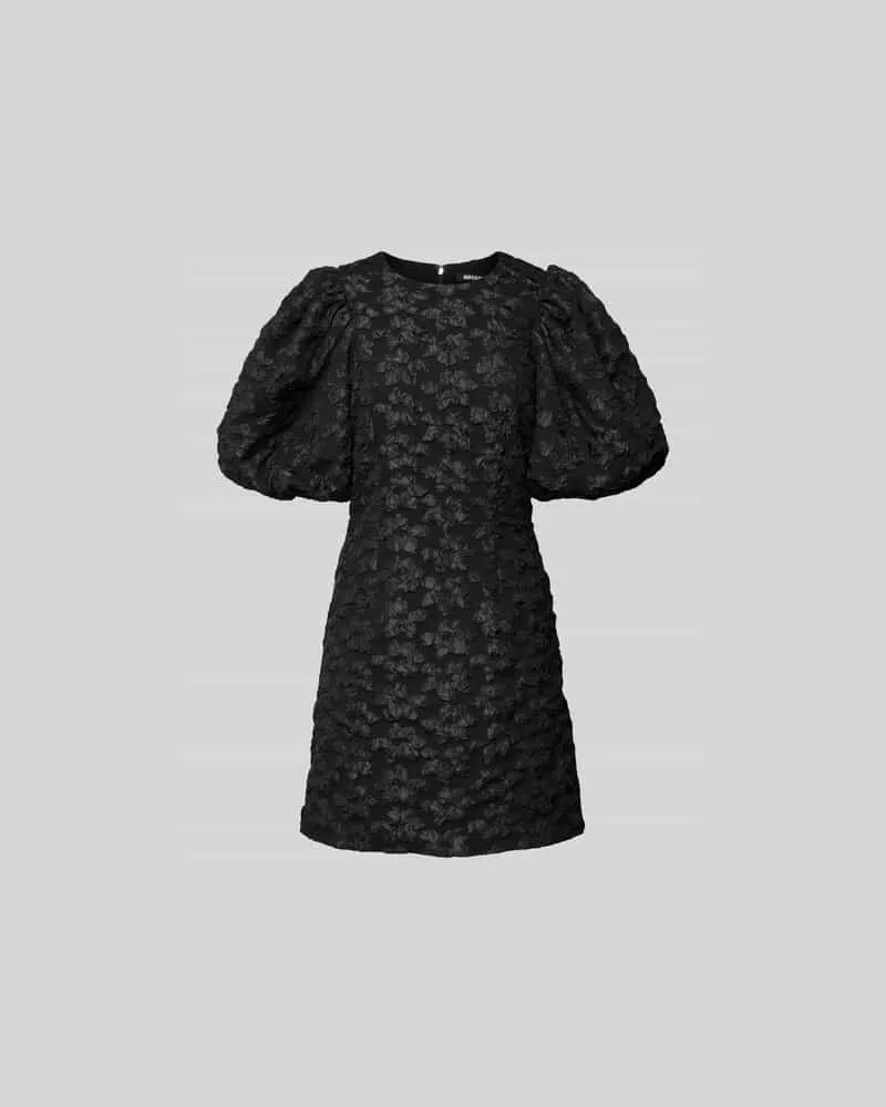 ROTATE Birger Christensen Minikleid mit Reißverschluss Black