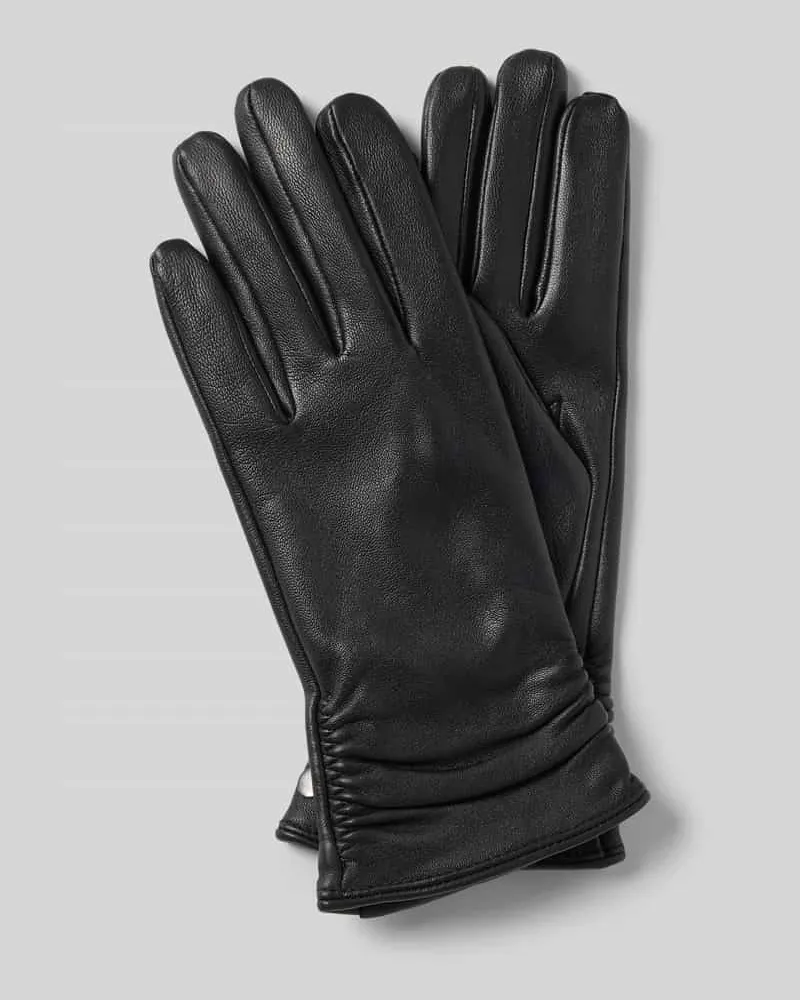 Roeckl Lederhandschuhe aus echtem Leder Black