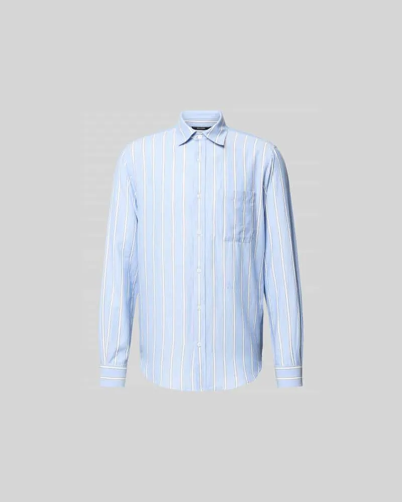 Closed Regular Fit Freizeithemd aus Baumwolle Hellblau