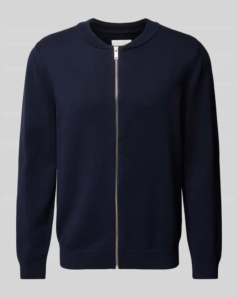 Armedangels Strickjacke mit Stehkragen Modell 'AARTYOM Marine