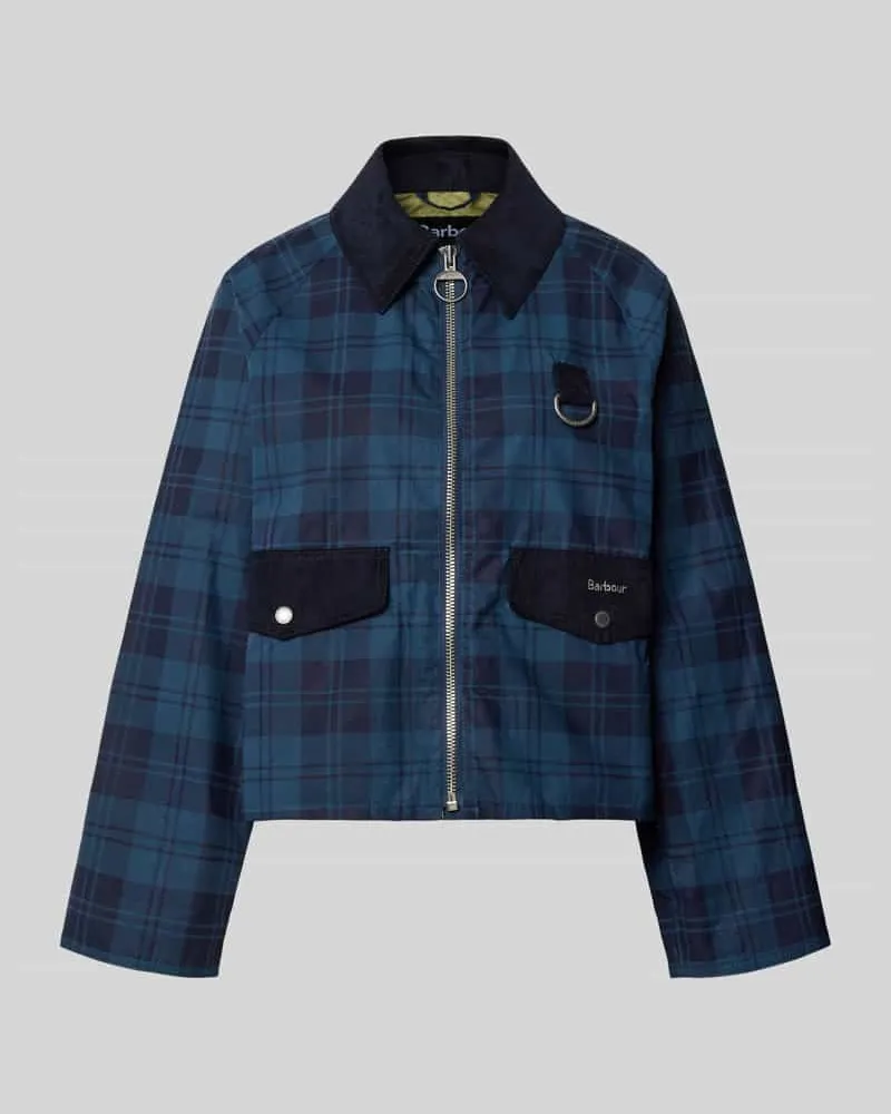 Barbour Regular Fit Bomberjacke / Blouson aus reiner Baumwolle Modell 'BALTON Marine