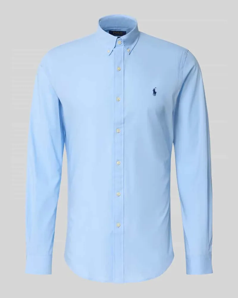 Ralph Lauren Freizeithemd mit Knopfleiste Blau