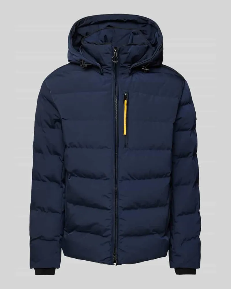 Wellensteyn Regular Fit Steppjacke mit Kapuze Modell 'BLACKBIRD Marine
