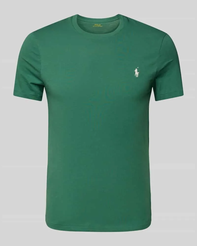 Ralph Lauren T-Shirt mit Label-Stitching Khaki