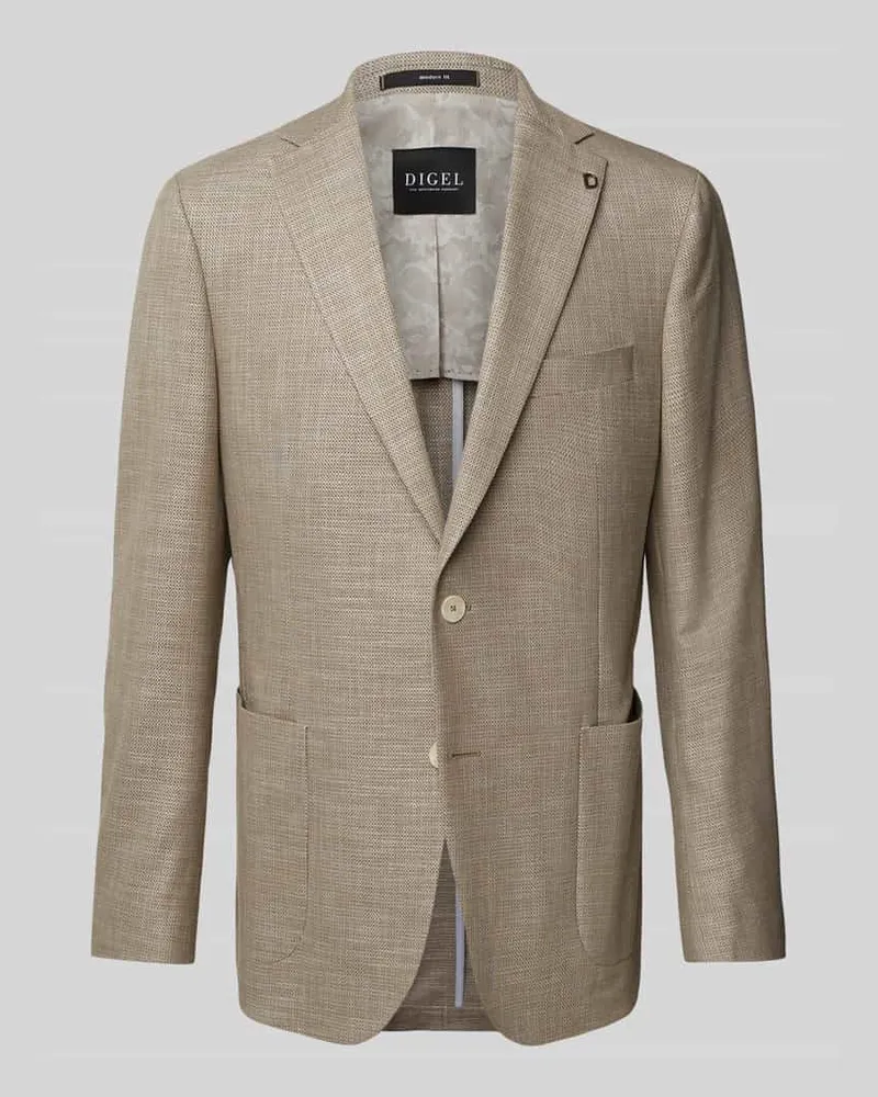 Digel Modern Fit Sakko mit aufgesetzten Taschen Modell 'Edward Beige
