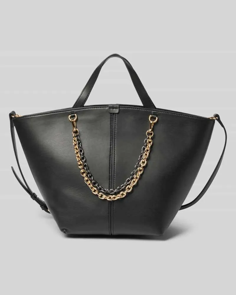 SEIDENFELT Handtasche mit Ketten Modell 'LAINIO Black