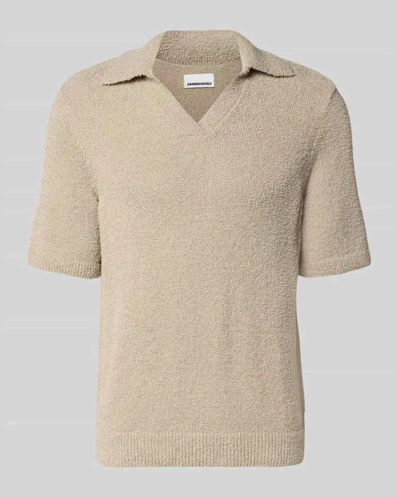 Armedangels Regular Fit Poloshirt aus Bio-Baumwoll-Mix Modell 'BOUCLE Sand