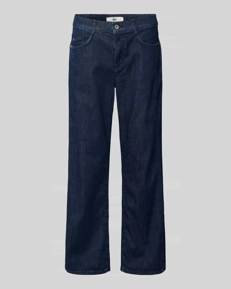 Brax Cropped Straight Leg Jeans aus Baumwoll-Mix Marine