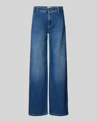 Cambio Wide Leg Jeans mit Eingrifftaschen Modell 'ALEK Blau