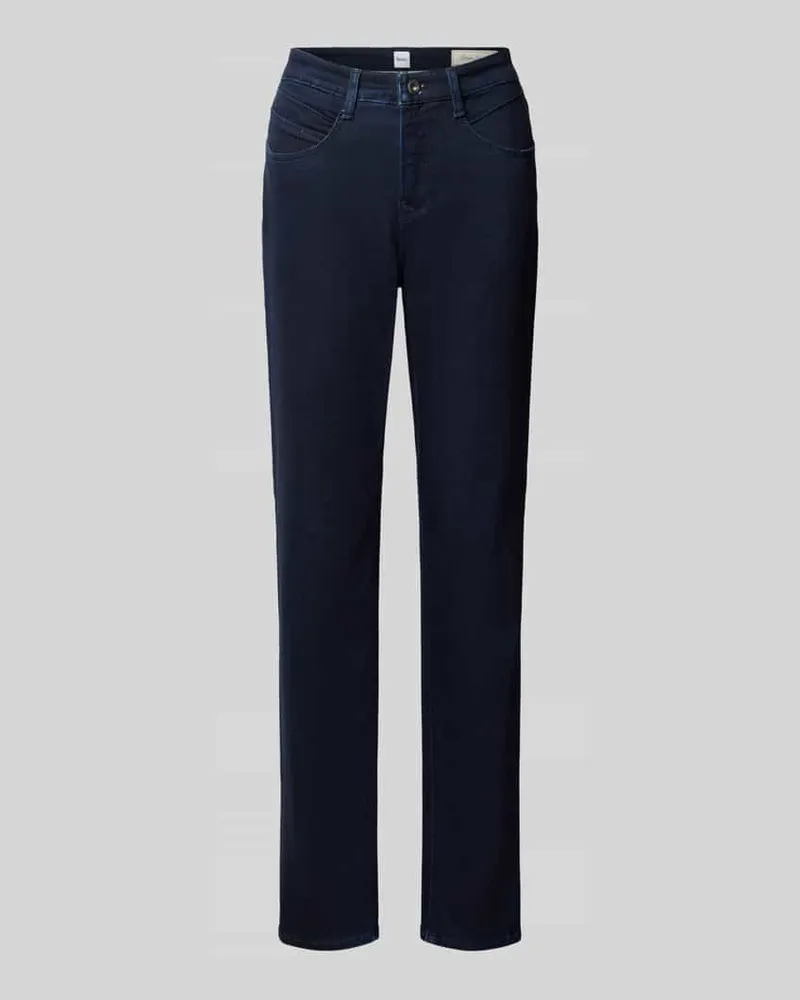 Brax Bootcut Jeans mit Dark Wash Modell 'CAROLA Dunkelblau