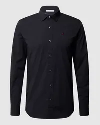 Tommy Hilfiger Slim Fit Freizeithemd mit Stretch-Anteil Black