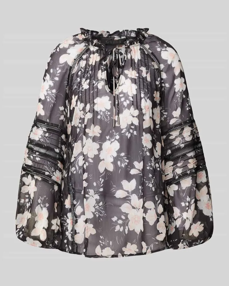 Guess Bluse mit floralem Print Modell 'GILDA Black