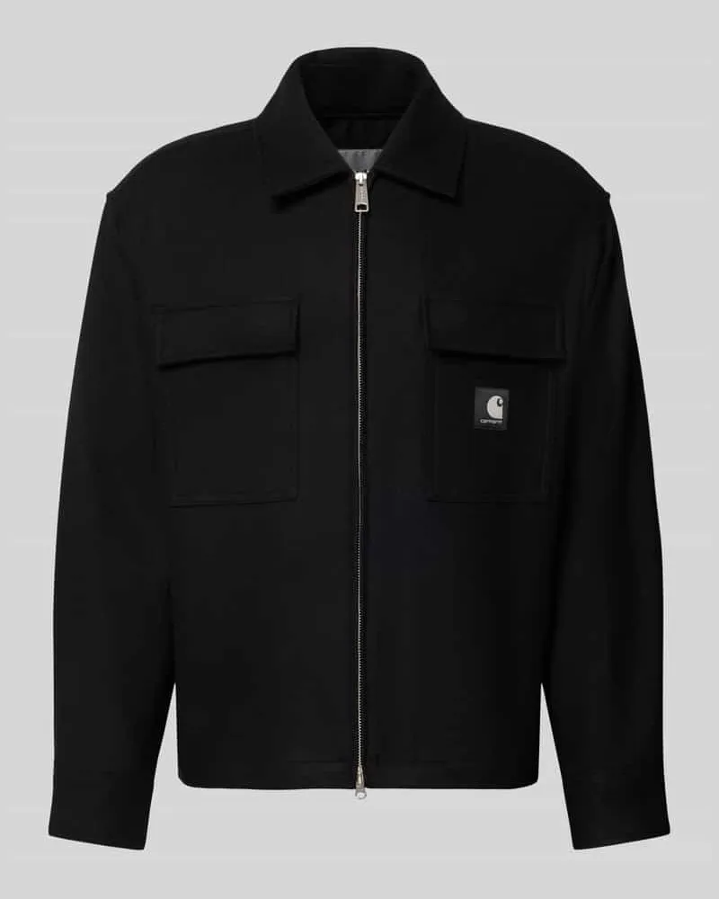 Carhartt WIP Regular Fit Jacke mit Brusttaschen Modell 'Atoka Black