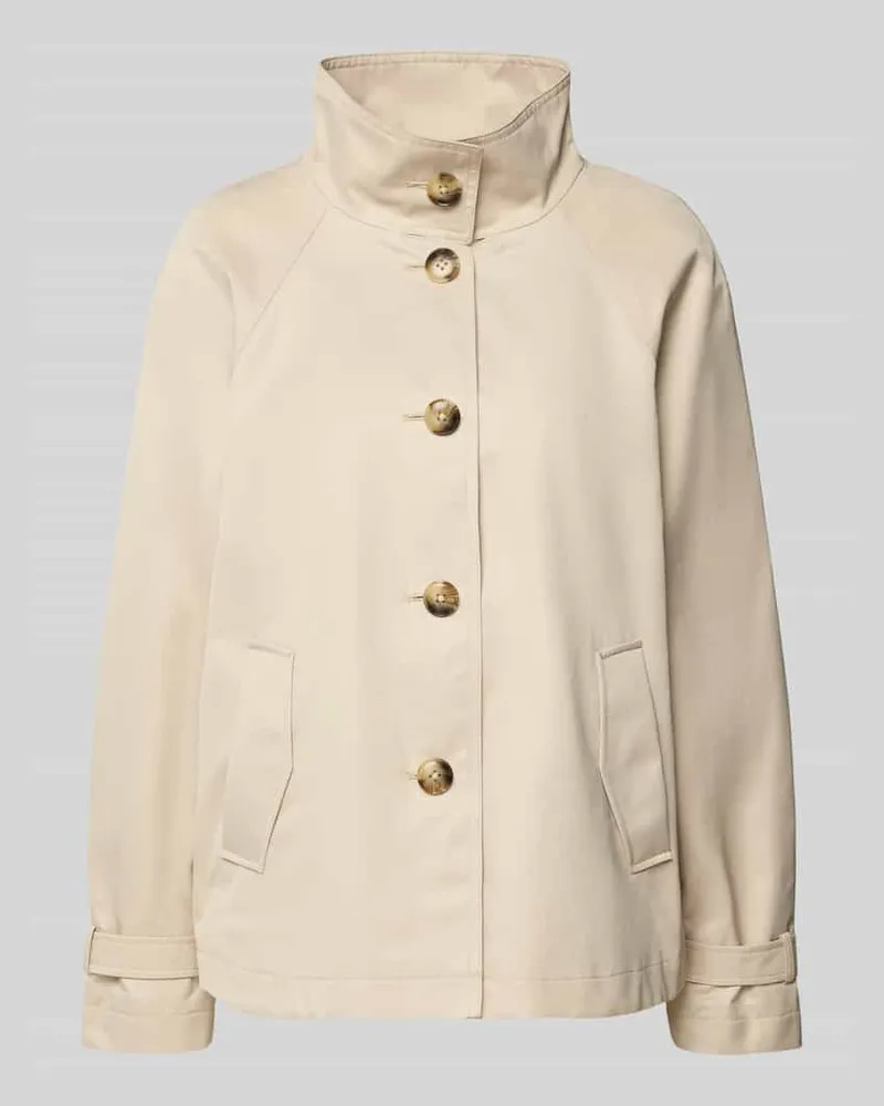 Fuchs Schmitt Jacke mit Stehkragen und Ärmelriegeln Kitt