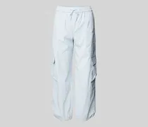 Straight Leg Cargohose mit elastischem Bund