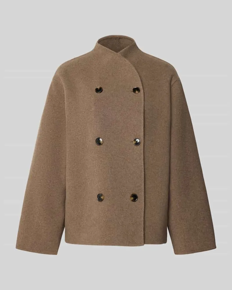 JAKE*S Jacke mit Stehkragen Mittelbraun