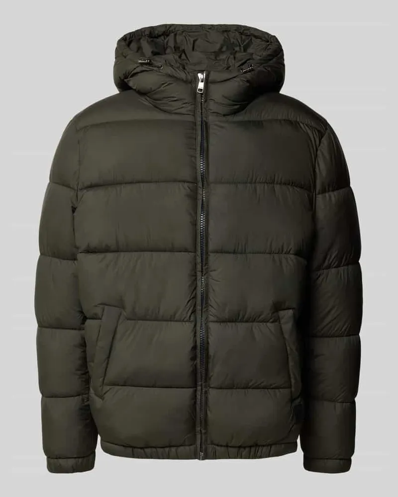 McNeal Steppjacke mit Kapuze und Eingrifftaschen Oliv