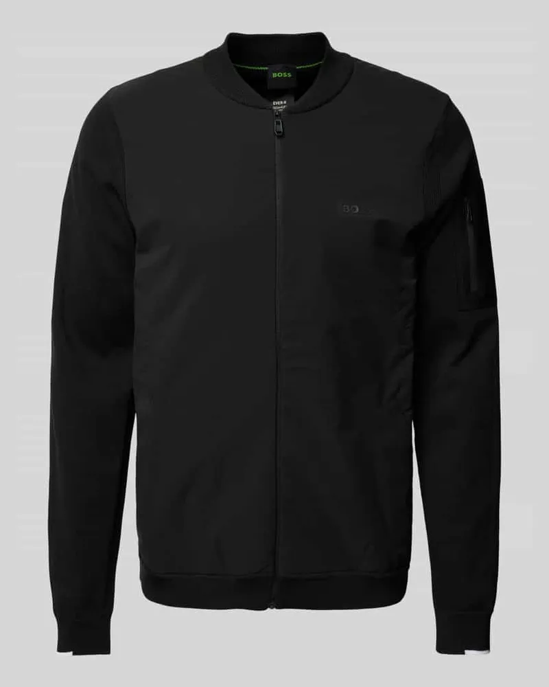 HUGO BOSS Jacke mit Label-Print Modell 'Ever Black