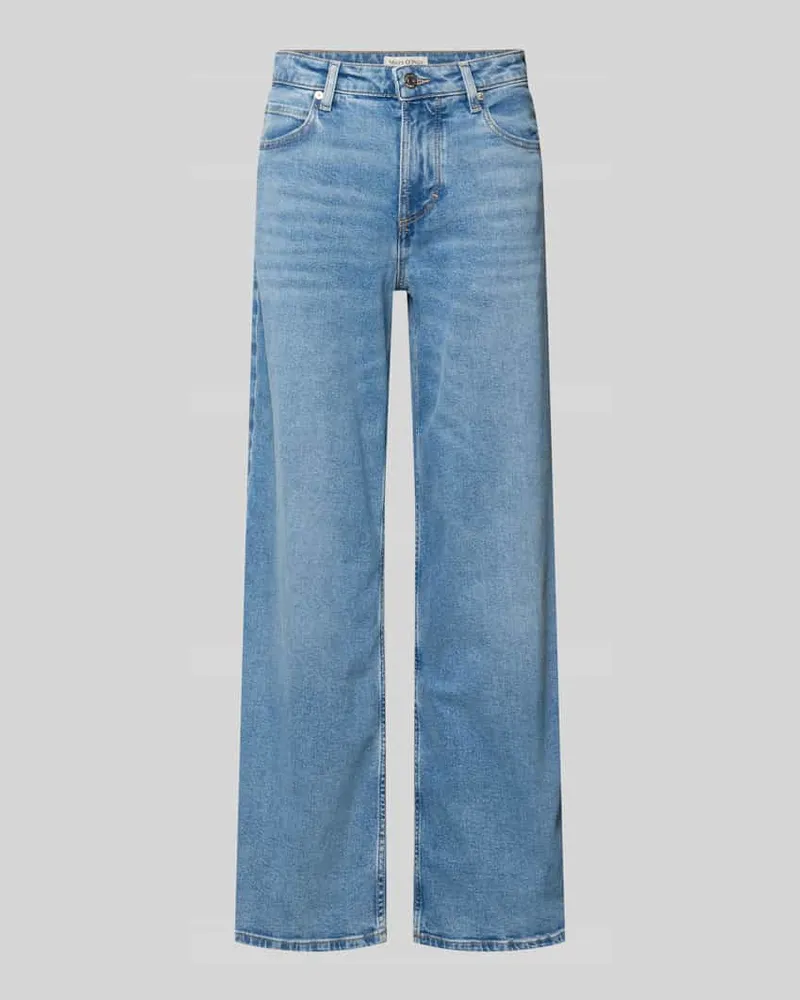 Marc O'Polo Wide Leg Jeans aus Baumwoll-Mix Jeansblau