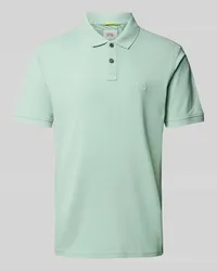 Camel Active Regular Fit Poloshirt mit Logo-Stitching Aqua