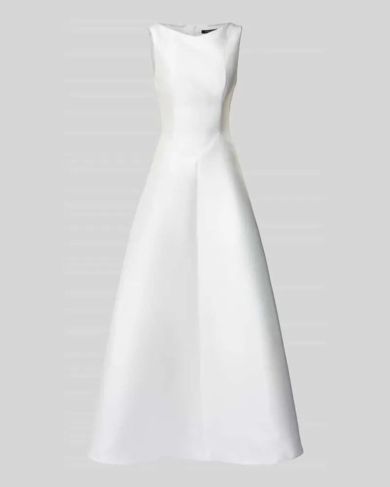 Swing Brautkleid mit Reißverschluss im ärmellosen Design Offwhite