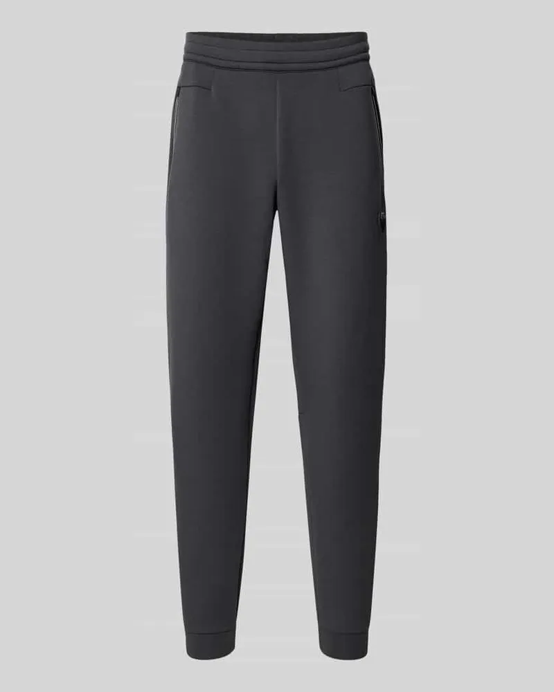 EA7 Sweatpants mit elastischem Bund Mittelgrau
