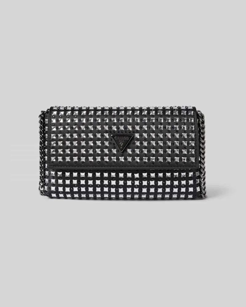 Guess Umhängetasche mit Ziersteinbesatz Modell 'ZALINA Black