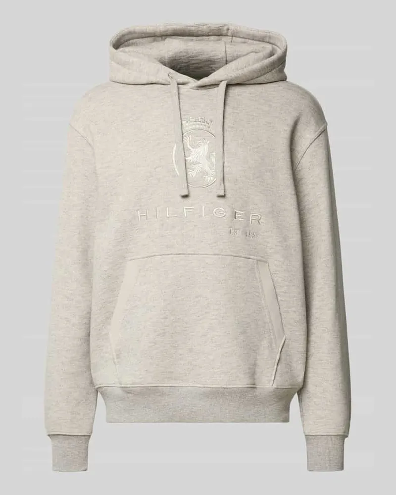 Tommy Hilfiger Oversized Hoodie aus Baumwoll-Mix Hellgrau