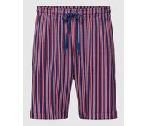 Loose Fit Pyjama-Shorts mit Streifenmuster