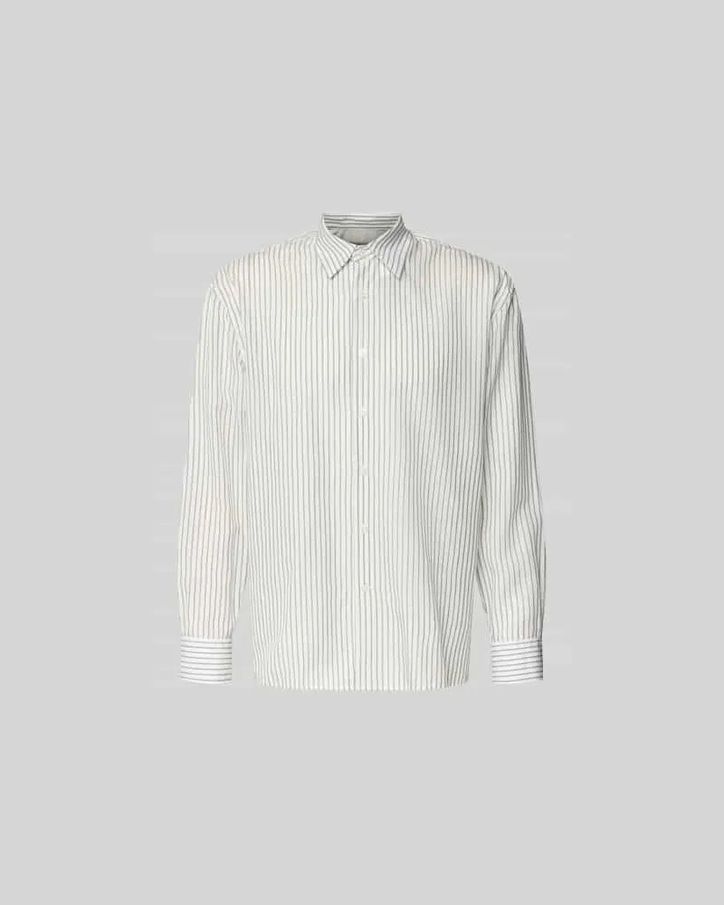 Officine Generale Freizeithemd aus Lyocell-Mix Weiss