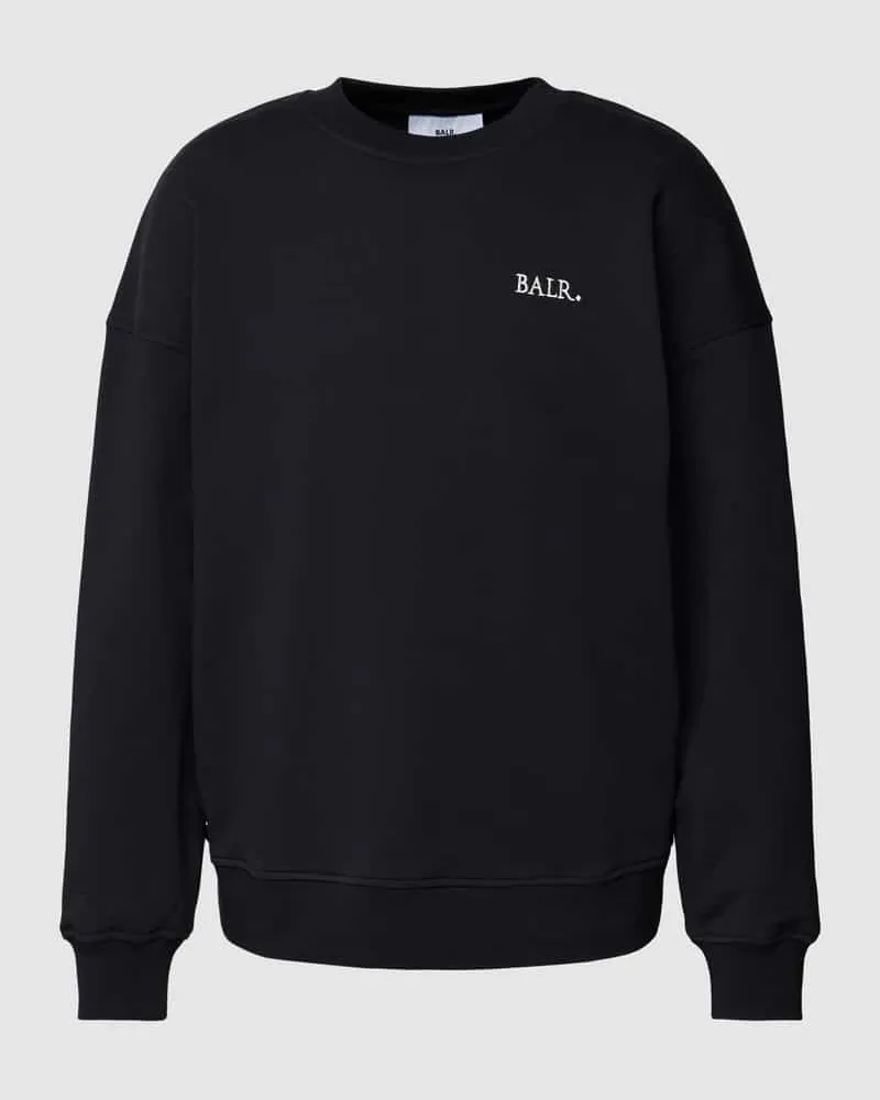 BALR. Sweatshirt mit Label-Stitching Modell 'Game of the Gods Black