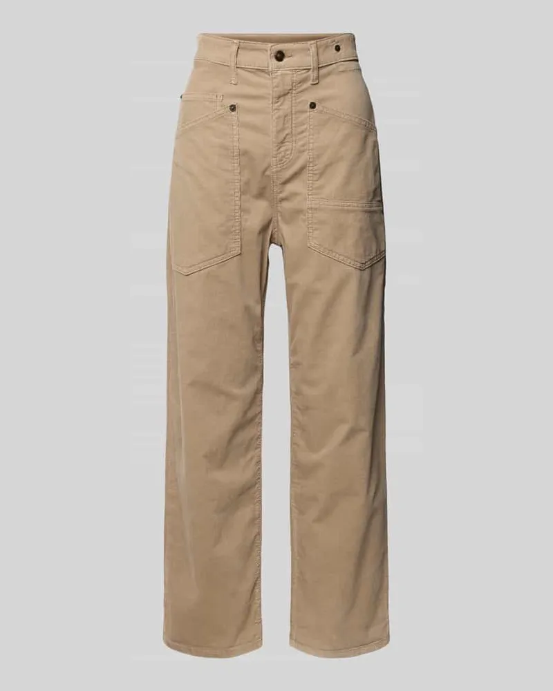 MAC Jeans Stoffhose mit 5-Pocket-Design Beige