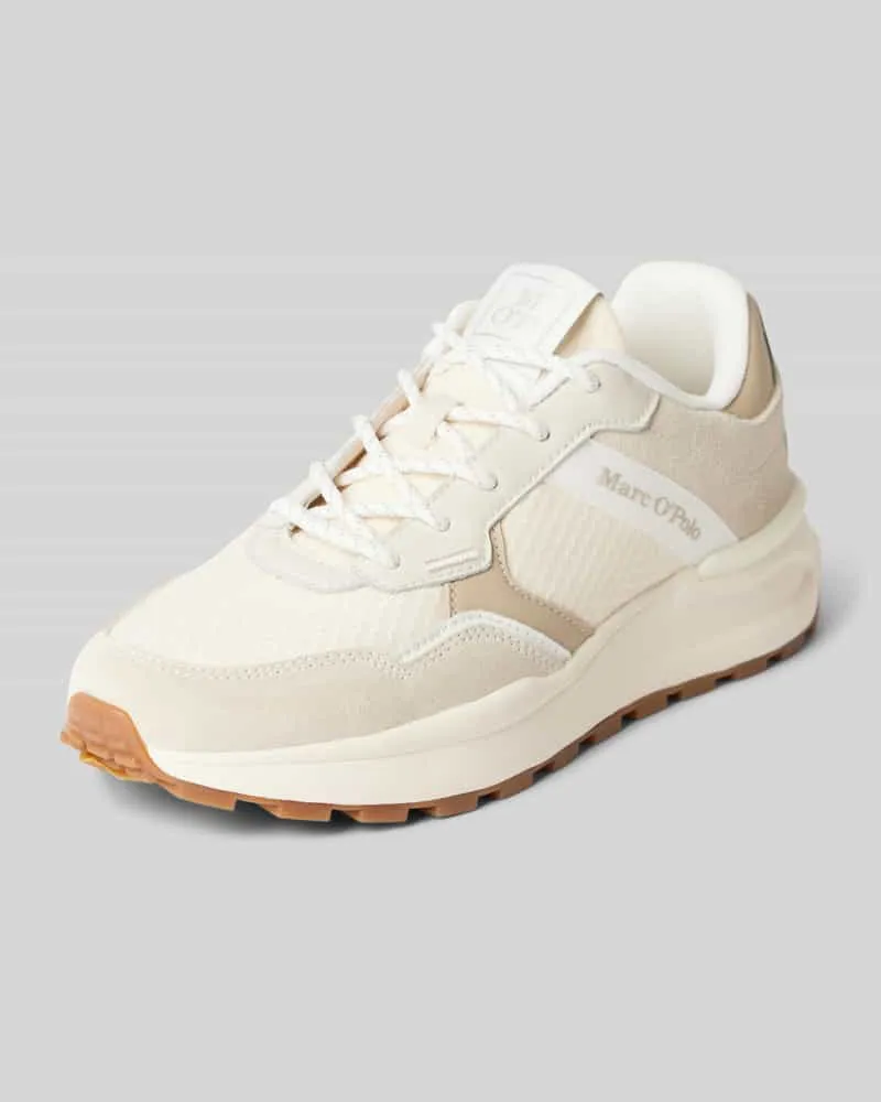 Marc O'Polo Sneaker mit Mesh-Einsatz in Wabenstruktur Beige