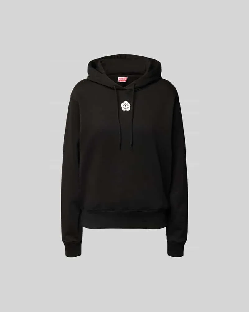 Kenzo Hoodie mit Logo-Print Black