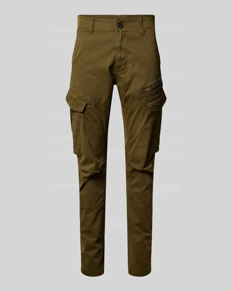 PME Legend Cargohose mit Label-Detail und Pattentaschen Modell 'Nordrop Oliv