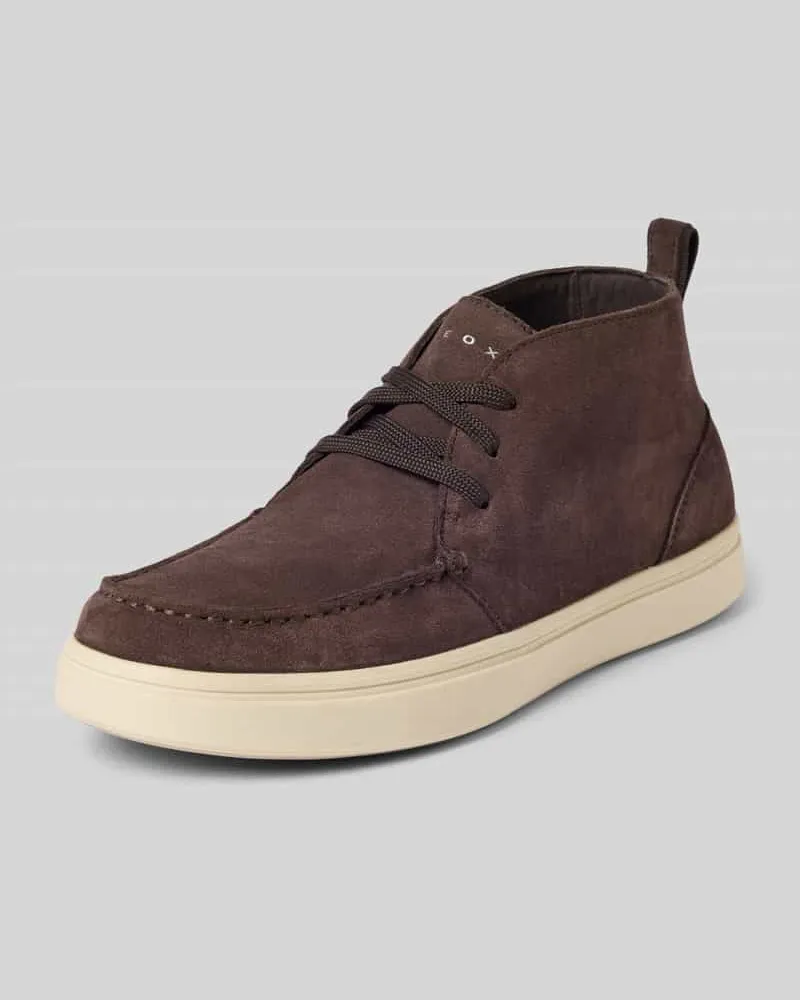 Geox Sneaker aus echtem Leder mit Logo-Detail Modell 'BALTMOORE Dunkelbraun
