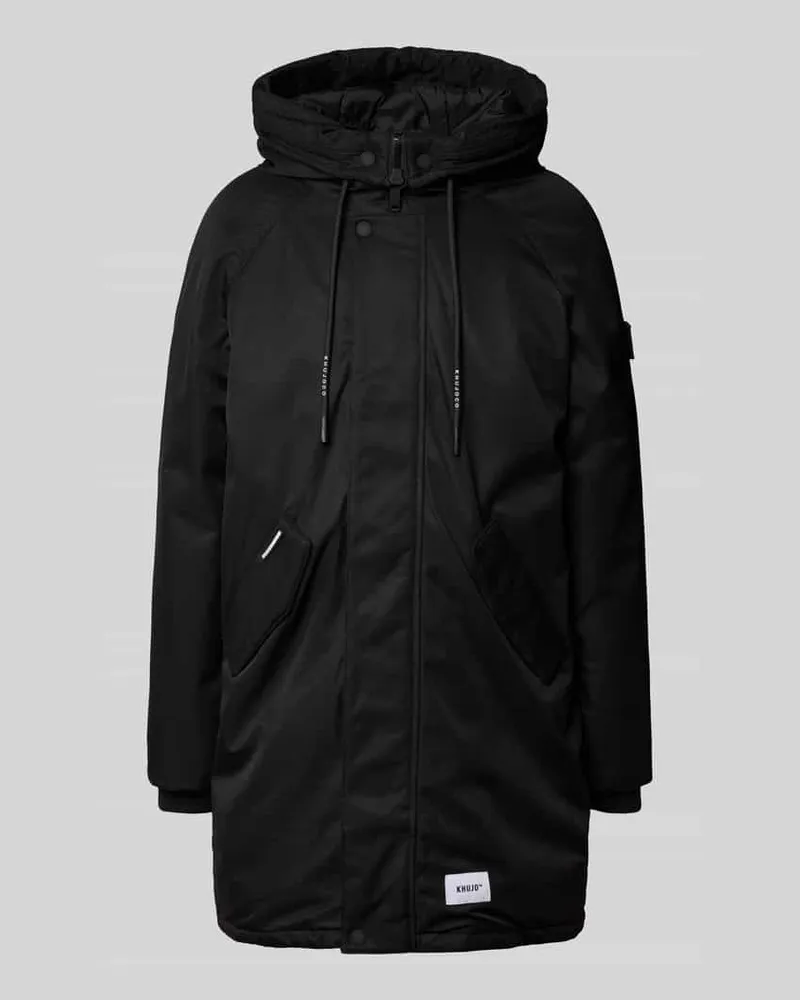 khujo Jacke mit Kapuze Modell 'Hant Black